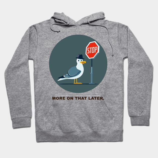 seagull with hat Hoodie by Kingrocker Clothing